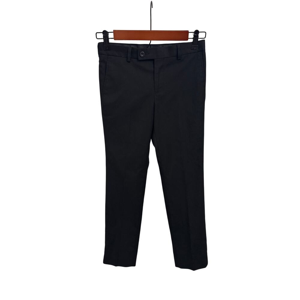 Class Club Stretch Black Adjustable Waist Flat Front Dress Pants Size Youth 10